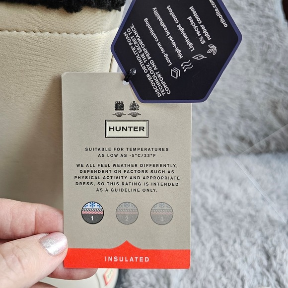 Hunter Cream Winter & Rain Boots - Picture 6 of 13